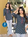 Litika By Kaya Cambric Cotton Fancy Short Kurti Wholesale Market In Surat